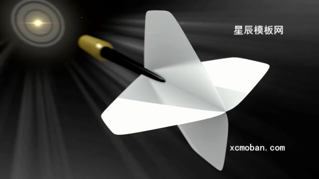 110164三维立体飞镖飞行轨迹logo会声会影x10